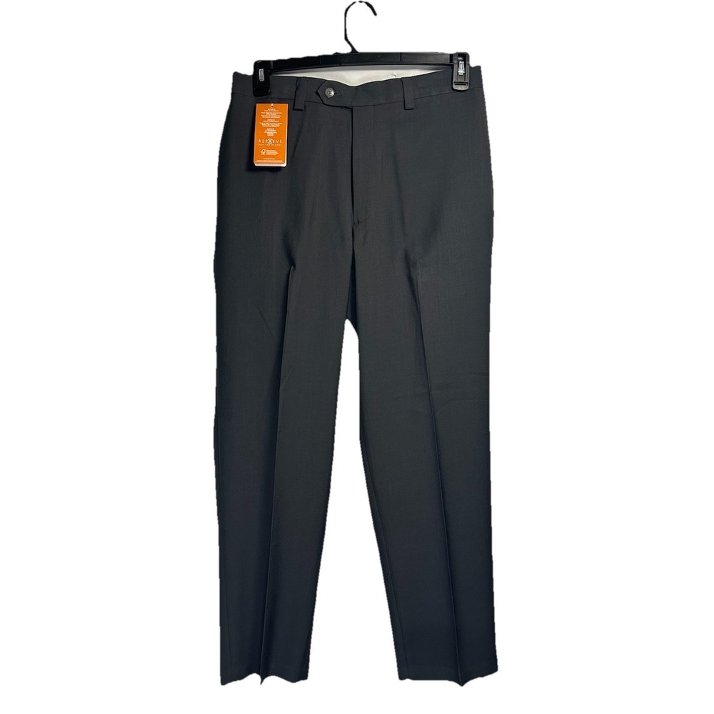 New Haggar Smart Fiber Dress Pants‎ Men's 32x30 Gray Repreve Classic No Iron